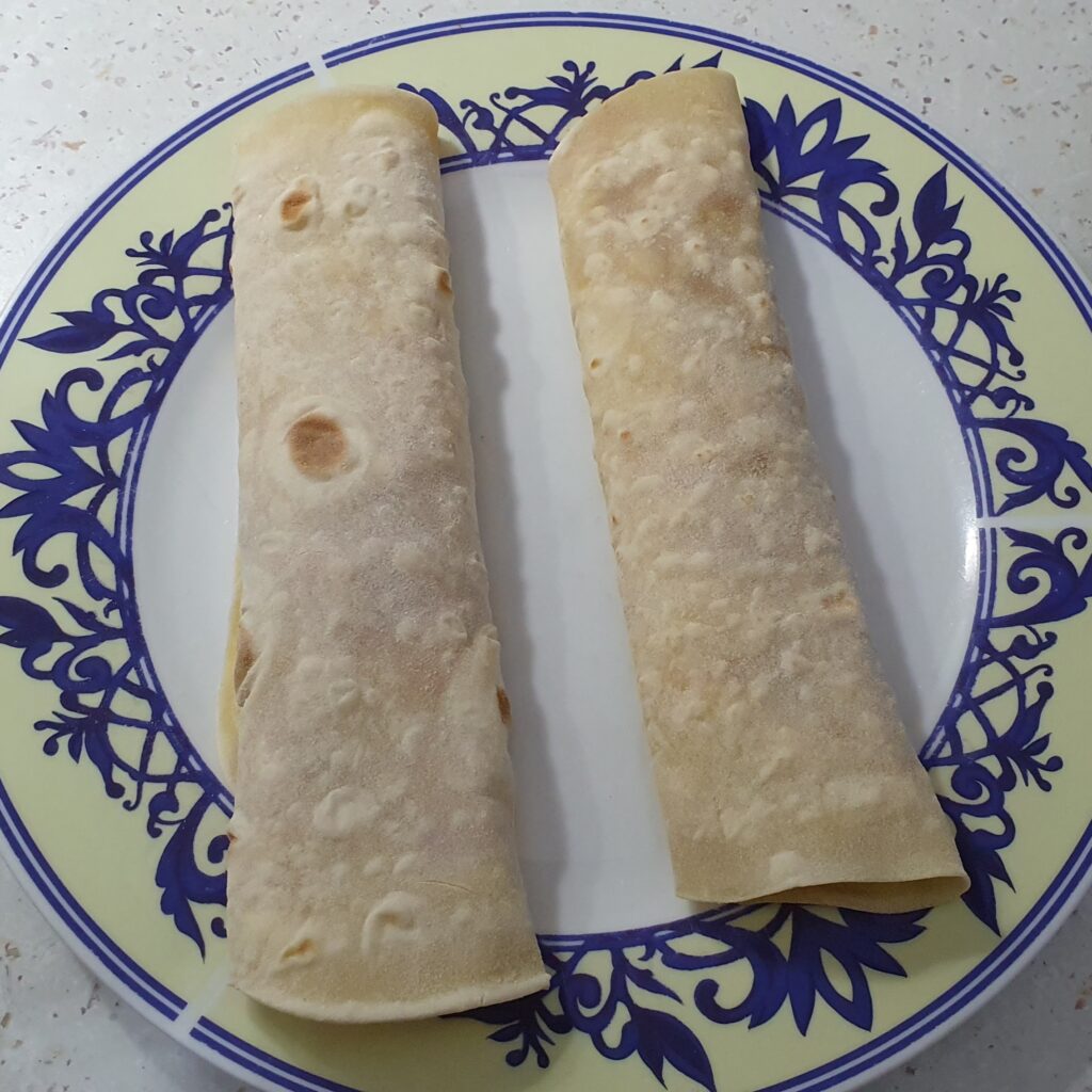 Photo de fajitas avec tortillas de blé